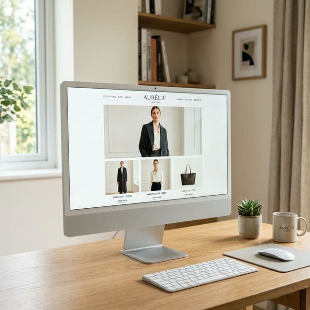 Business Websites package UI mockup